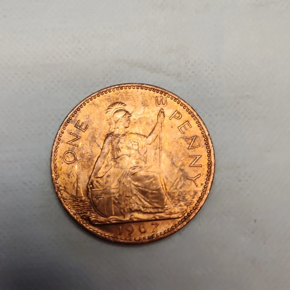 Colorized British Penny - Picture 4 of 4